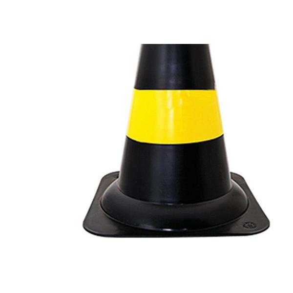 Imagem de Cone Amarelo/Preto 50Cm Pq Delta