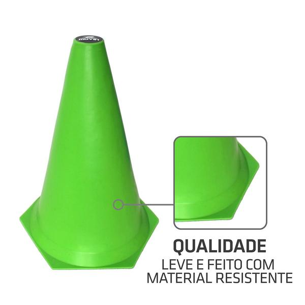 Imagem de Cone de Marcação de Plástico Muvin 24cm  Treinamento Funcional, Agilidade e Fortalecimento