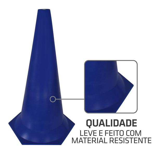 Imagem de Cone de Marcação de Plástico Muvin - 50cm - Treinamento Funcional, Agilidade e Fortalecimento