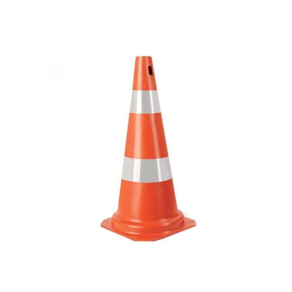 Imagem de Cone de Sinalização Branco e Laranja 75cm - Worker