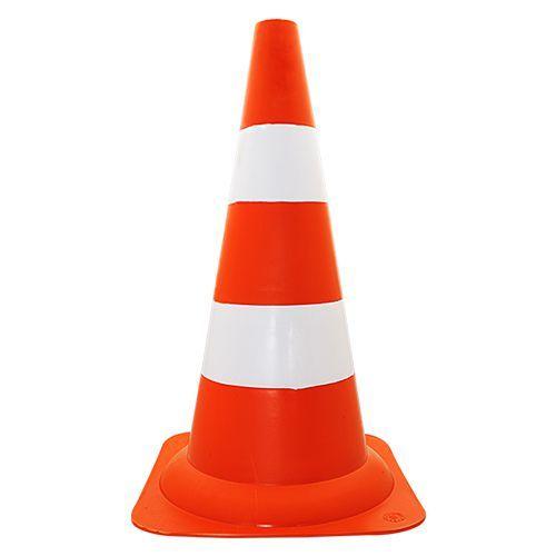 Imagem de Cone de Sinalização Prosafety Branco e Laranja 50cm