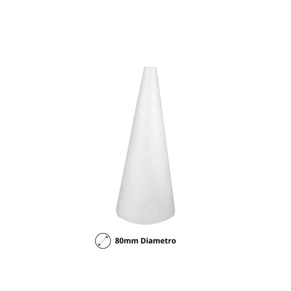 Imagem de Cone Em Isopor 18 Cm Altura Por 8 Cm De Base - 3 & 5 Unidades