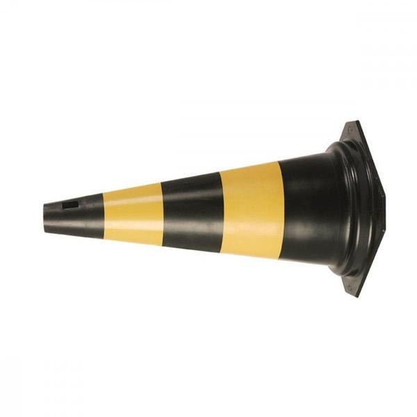 Imagem de Cone Rigido Plastcor Plastico Preto/Amarelo 50Cm  700.01304