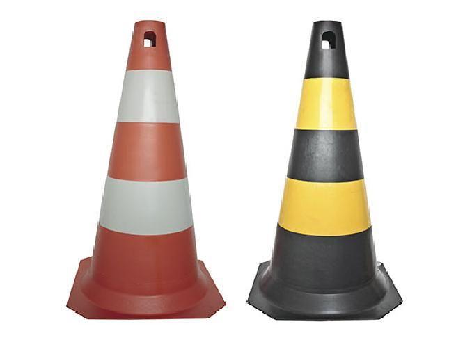 Imagem de Cone Rígido Plt Laranja/Branco 50 Cm Pps 03 Proteplus