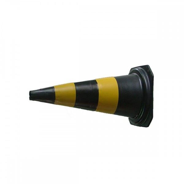 Imagem de Cone Rigido Prosafety Plastico Preto/Amarelo 50Cm  Wps1915