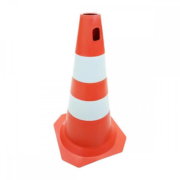 Imagem de Cone Sinalizacao Plastcor 50Cm Laranja/Branco