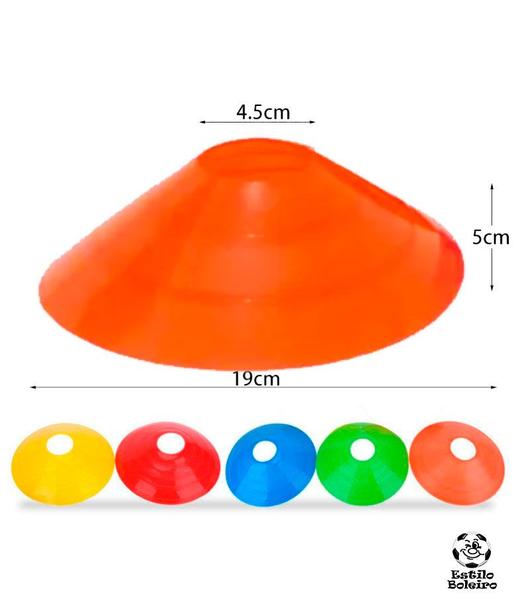 Cone Treinamento 20 Unidades Chapéu Chinês Half Cone - Estilo Boleiro Imagem de Cone Treinamento 20 Unidades Chapéu Chinês Half Cone