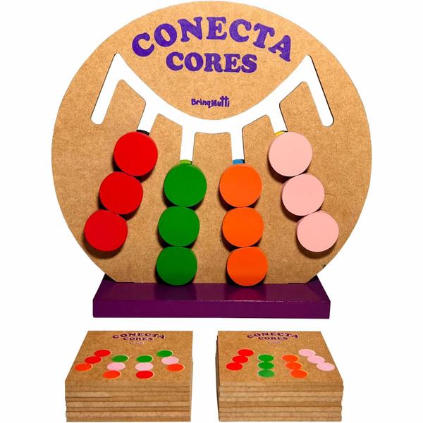 Imagem de Conecta Cores Replicação Cores Brinquedo Educativo - BRINQMUTTI