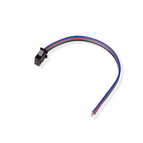 Imagem de Conector 4 Pinos Femea para Fita LED RGB 10mm - 1 unidade