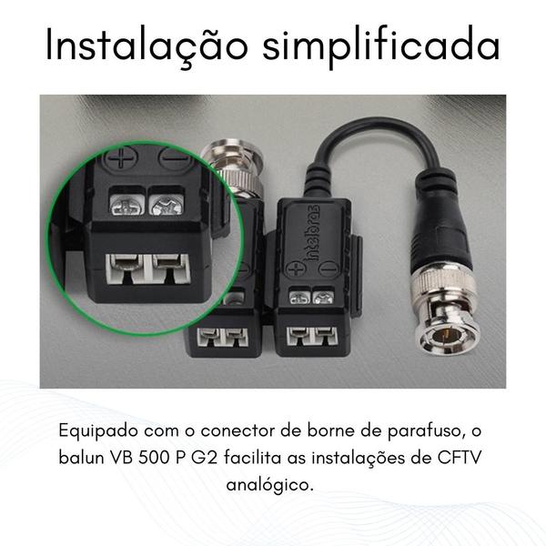 Imagem de Conector Balun Passivo Intelbras Conversor De Sinal