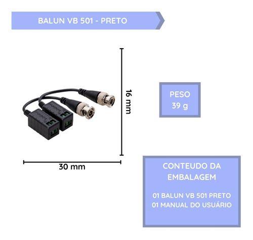 Imagem de Conector Balun Vb 501 P G2 (01 Par) Multi Hd 4k Intelbras