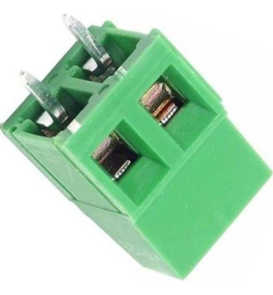 Imagem de Conector Borne Kf-128 Kre 2 Terminal Verde Para Projetos - Kit 10 Peças