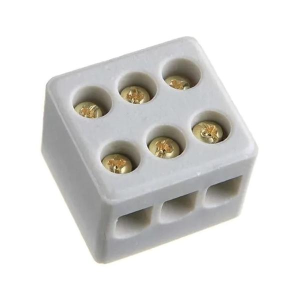 Imagem de Conector Chuveiro Porcelana Tripolar 10 Mm 50A 600V