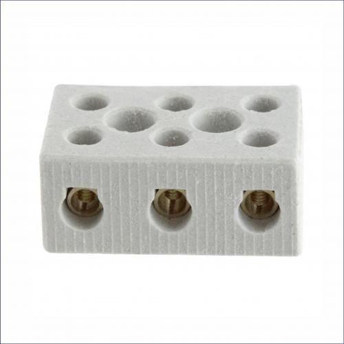 Imagem de Conector Chuveiro Porcelana Tripolar 16Mm 50A 600V