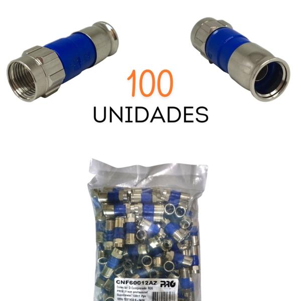 Imagem de Conector De Compressão Rg6 - 100 Unidades