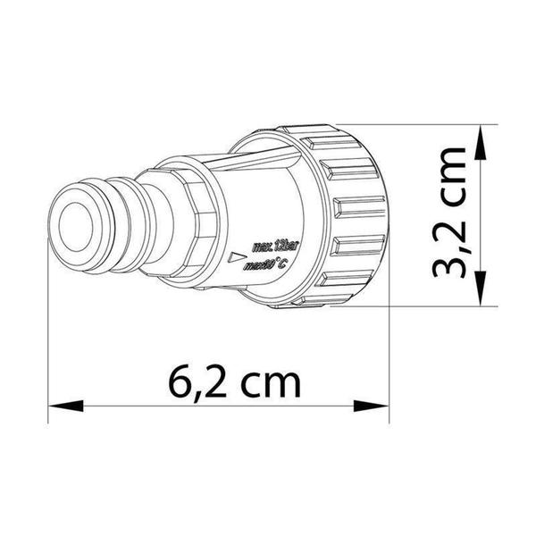 Imagem de Conector De Entrada De Água Com Filtro Tramontina - Tramotina