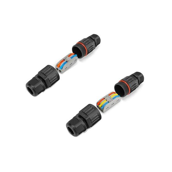 Conector de Fio IP68 à Prova d'Água - Conexão Rápida 2/3 Pinos (Solda) para Lâmpada LED Imagem de Conector de Fio IP68 à Prova d'Água - Conexão Rápida 2/3 Pinos (Solda) para Lâmpada LED