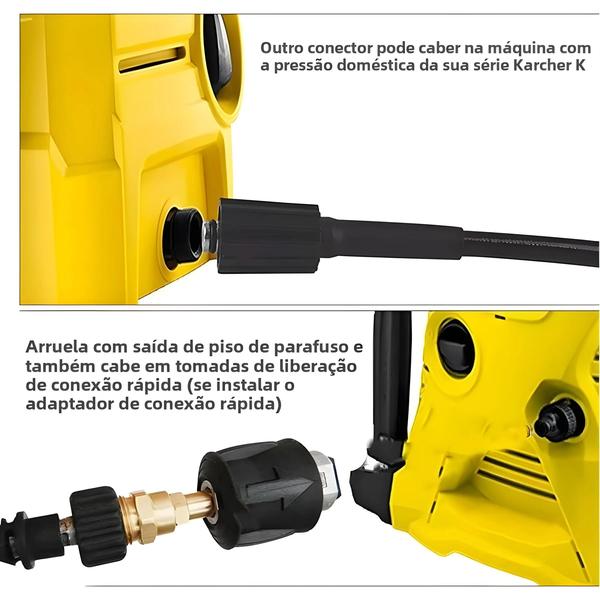 Imagem de Conector De Mangueira De Lavadora De Alta Pressão 14MM Adaptador De Encaixe M22 Para Karcher Lavor