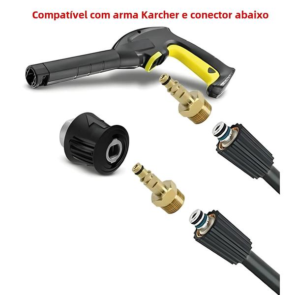 Imagem de Conector De Mangueira De Lavadora De Alta Pressão 14MM Adaptador De Encaixe M22 Para Karcher Lavor