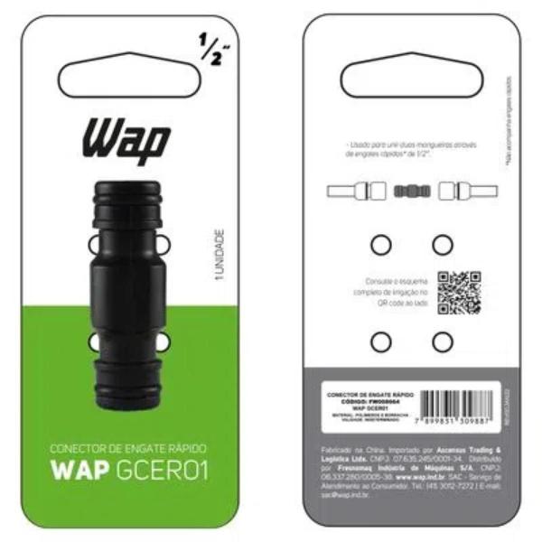 Imagem de Conector De Mangueira Emenda Engate Rapido Wap Gcer01