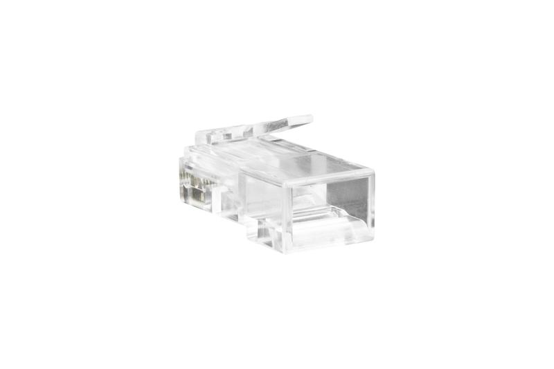 Imagem de Conector De Passagem Conex 1000 Rj45 Cat5E Intelbras 50 Unidades Para Cabo D/Rede Conector Tipo Rj45