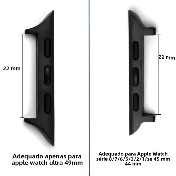 Imagem de Conector De Pulseira De Relógio 49mm 45mm 44mm 42mm 38mm Para Apple Watch Ultra Série 9 8 7 6 Iwatch