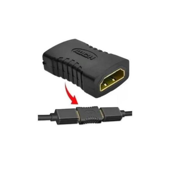 Imagem de Conector Emenda Adaptador Hdmi Femea X Femea Hdmi Para Cabo