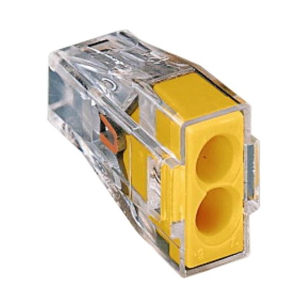 Imagem de Conector Emenda Bipolar 773-102 Transparente 4 Peças Wago