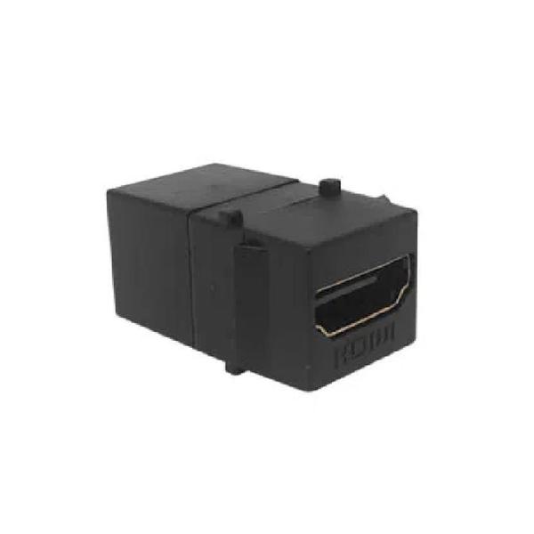 Imagem de Conector Emenda Hdmi 2.0 Femea/f Preto Padrao Key Qtmov