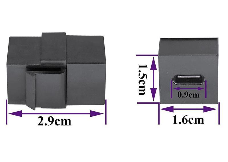 Imagem de Conector Emenda Transferência Dados Keystone Usb Tipo-C 2.0