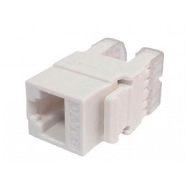 Imagem de Conector Fêmea RJ45 - Cat 6 - Keystone - Branco - WT-2002