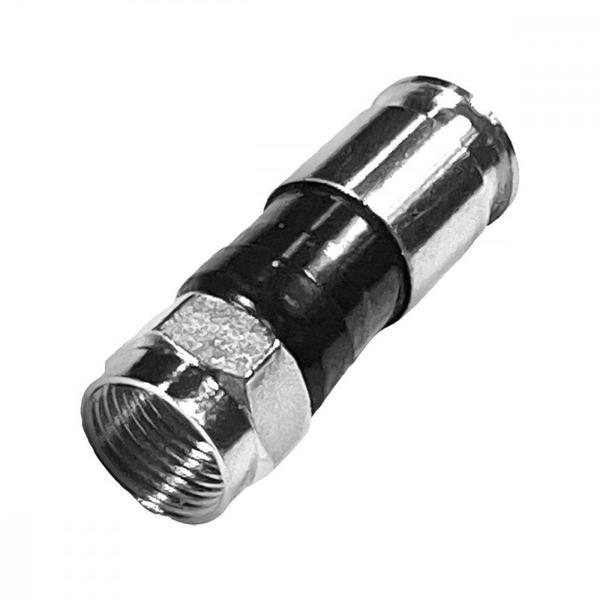 Imagem de Conector Fio Coaxial Dezcomp Compressao Rg-06 Pacote Com 10 Pecas - Kit C/10 Peças