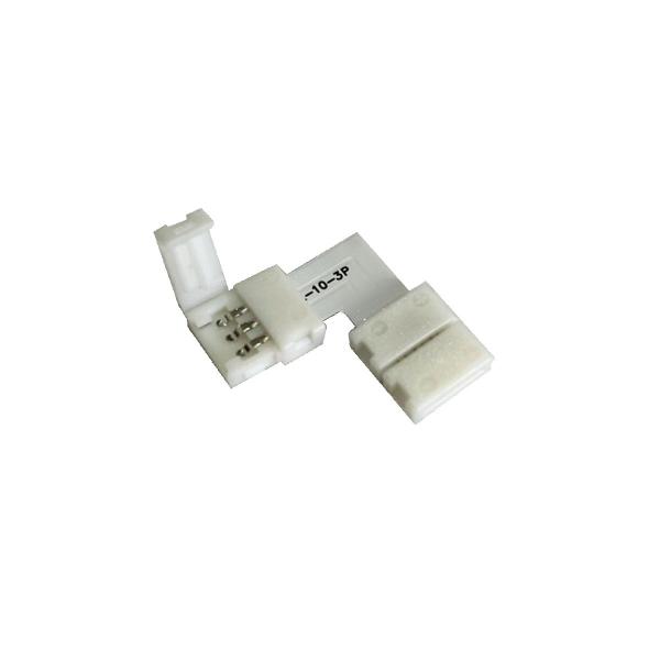 Conector Fita Led RGB 10mm em L - 3 Vias - 25 Unidades - Green Lantern Imagem de Conector Fita Led RGB 10mm em L - 3 Vias - 25 Unidades