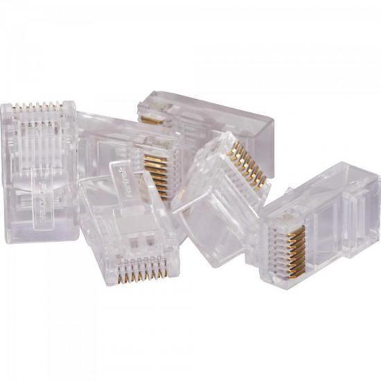 Imagem de Conector Macho Cat5E Rj45-201 Fortrek Bli / 100