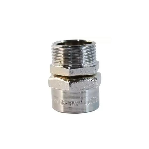 Imagem de Conector Macho Fixo Cmfr-A 3/8 Latão Zincado Indel