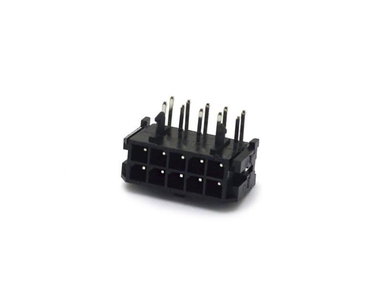 Imagem de Conector Macho JS-3027-10 90º Micro fit Passo de 3.00mm - 10 Vias - 2x5