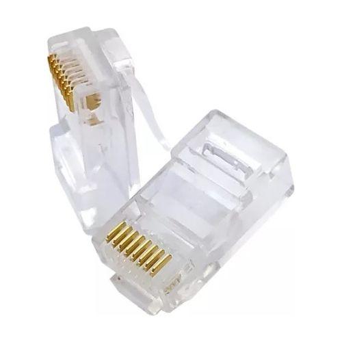 Imagem de Conector Macho Rj45 Cat6 Fortrek 100 Unidades