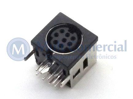 Imagem de Conector Mini Din Fêmea PCI DS1093-03BN80 8 Pinos - Connfly