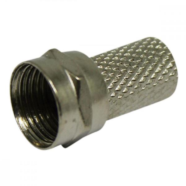 Imagem de Conector P/Cabo Coaxial F.C/Rosca 06 Dezcom ./ Kit Com 20 Unidades