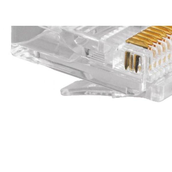 Imagem de Conector P/Computador Modular Rj45 . / Kit C/ 20 Unidades