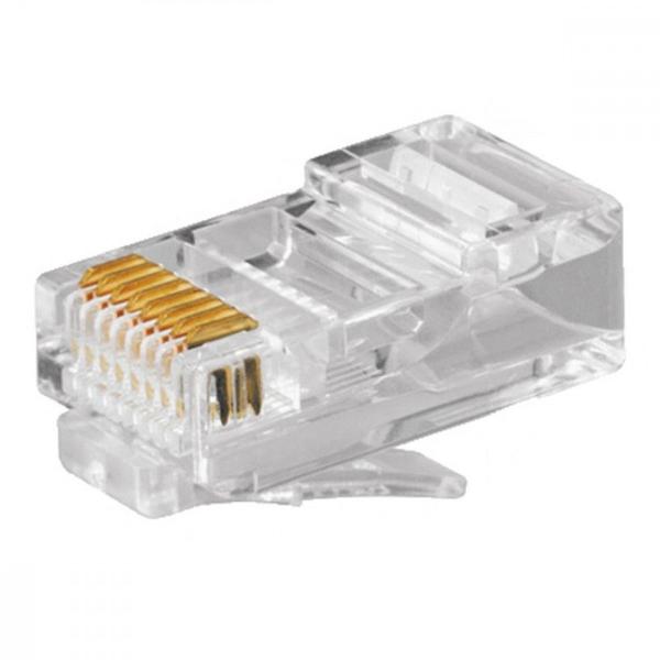 Imagem de Conector P/Computador Modular Rj45 ./ Kit Com 20 Unidades