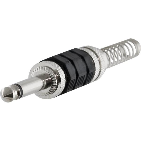 Imagem de Conector P10 Macho Mono Niquelado HJ018M Preto HYX