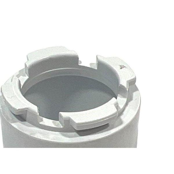 Imagem de Conector Para Caixa Multiuso Tramontina Lizflex 1" Branco - Kit C/10 Peca