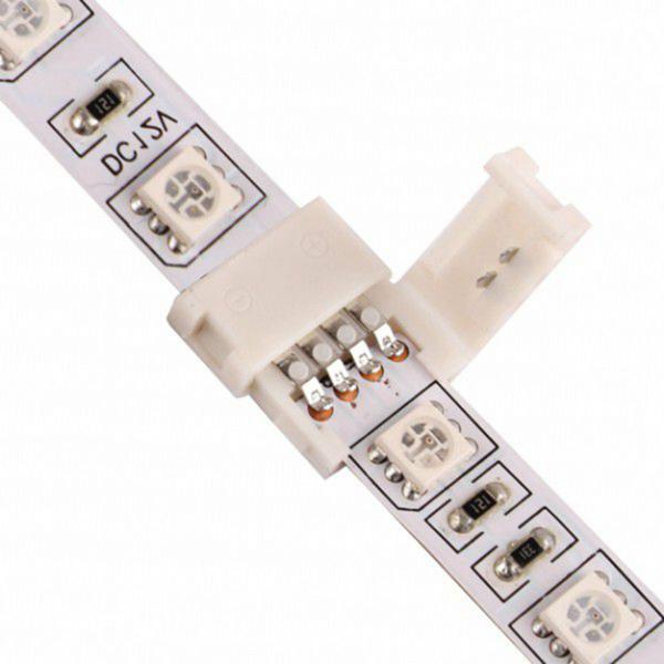 Imagem de Conector para Fita Led RGB 10mm 4 Vias - 25 unidades