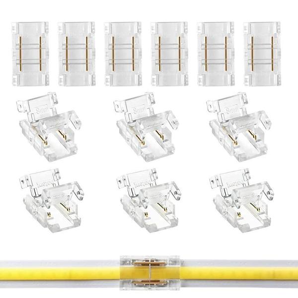 Imagem de Conector para Fitas de LED COB - Extensão sem Solda, 2 pinos, 8mm