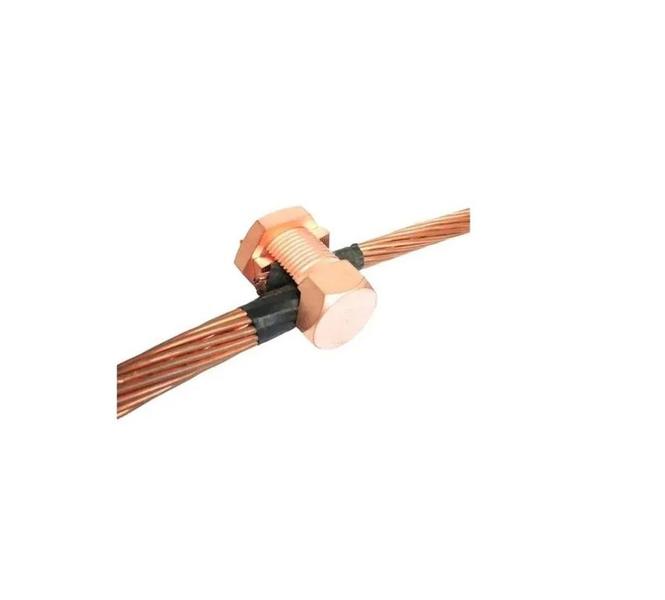 Imagem de Conector Parafuso Fendido Emenda de Cabos Split Bolt 25mm Latão