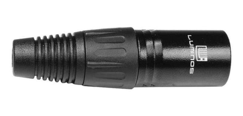 Imagem de Conector Plug Xlr Macho Linha Profissional Lu71216Bk Luminos