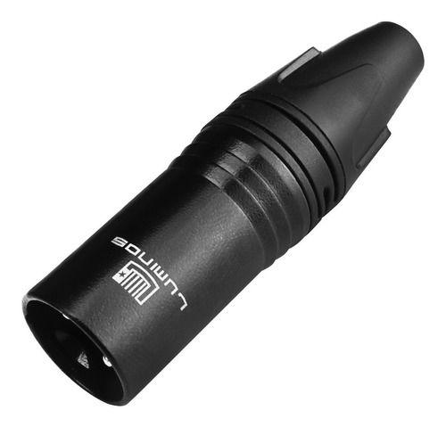 Imagem de Conector Plug Xlr Macho Linha Profissional Lu71226bk Luminos