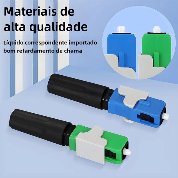 Imagem de Conector Rápido de Fibra Óptica COMPTYCO - SC/APC - FTTH