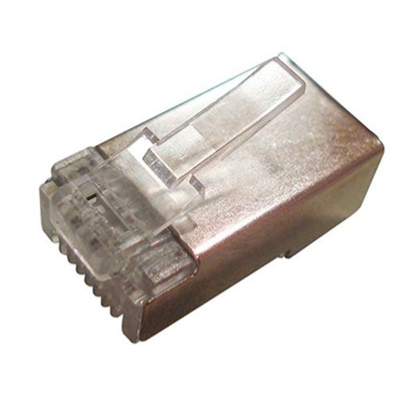 Imagem de Conector Rj45 Cat.6 Blindado Wt-6066-solid Pacote C/ 100 Plugs - PC / 100